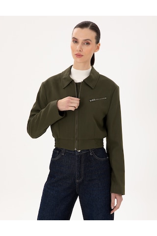 Pierre Cardin Kadın Haki Ceket 50290809-vr027 Haki