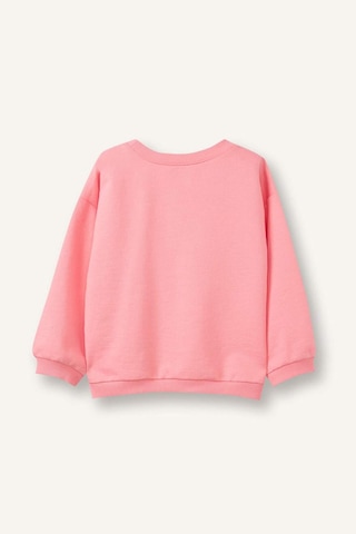 Defacto Oversize Baskılı Sweatshirt Kız Bebek G7501a526sppn657 Pembe-pn657