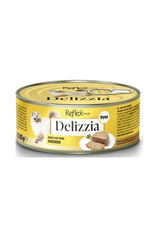 Plus Delizzia / Kıyılmış Tavuklu Yetişkin Kedi Maması 85g X 12 Adet
