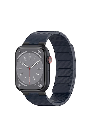 Movenchy - 187 - Watch 45mm Carbon Steel Kordon - Glblseme - - Lacivert