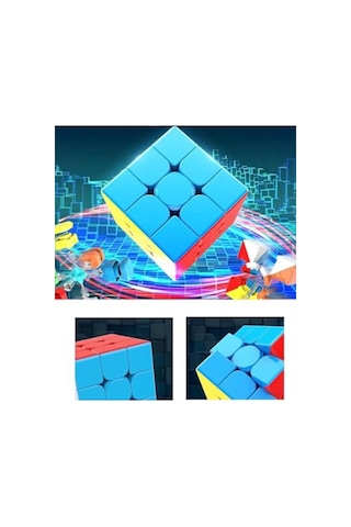 3x3 Canlı Renklerde Fidget Zeka Küpü, Seyahat Oyun Seti