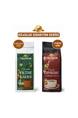 Premium Kiloluk Çekirdek Kahve Deneyim Serisi 2in1 Çekirdek Kahve