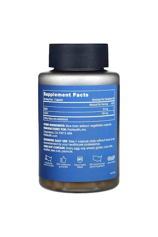 Prohealth Longevity Nadh + Coq10 Coenzyme Q10 Ubiquinone Atp Focus And Memory 60 Capsules Aromasız