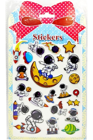 Sticker Kabartmalı Stiker Defter Planlayıcı Etiket Yqa012 -20x14cm - Moon Astranot