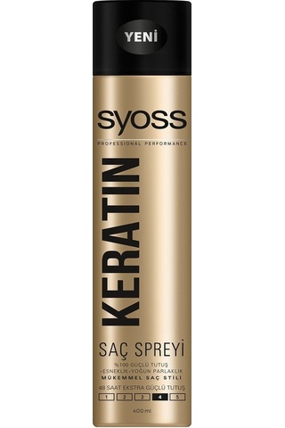Syoss Keratin Ekstra Güçlü Tutuş Saç Spreyi 6 x 400 ML