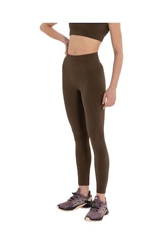 Inguz Seamless Pamuk Yoga Tayt Kahverengi