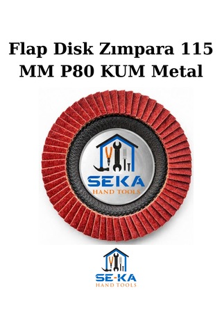 Flap Disk Zımpara 115 Mm P80 Kum Metal - Ahşap Taşlama Diski 1 Adet