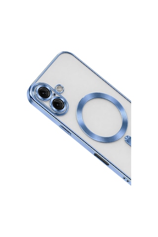 Gldısptm Newface Apple Uyumlu iPhone 16 Kılıf Kross Magneticsafe Kapak - Sierra Blue