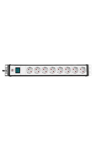 Premium-line, Çoklu Priz 8 Kat 19 Format İçin İdeal Serverschraenke Şalter Ve 3 M Kablo Renk: Açık Gri/siyah 0