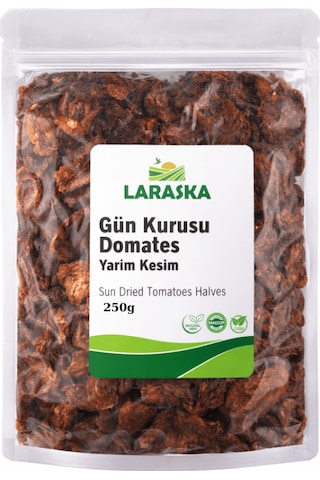 Güneşte Kurutulmuş Domates Yarım Kesim 250g Sun Dried Tomatoes Halves 250 G
