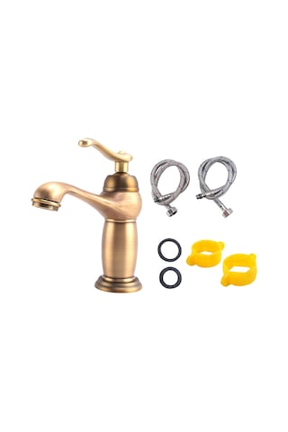 Xurunkeji Banyo Lavabo Lavabo Musluğu Antik Pirinç Musluk Bakır Musluk Bakır
