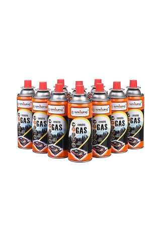 Senbang Kamp Ocak Gazı Valfli Kartuş 227gr - 10 Adet Açık Kahverengi