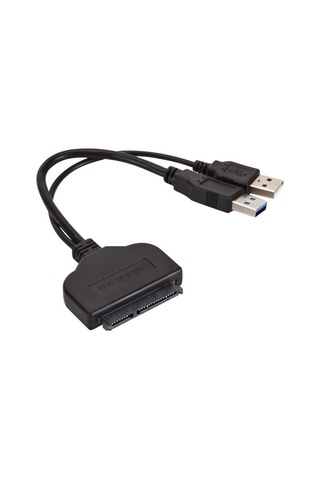 Usb Sata Kablosu Usb 3.0 - Sata 3 Adaptör Bilgisayar Kabloları Konektörleri Usb Sata Adaptör Kablo Desteği 2.5 İnç Ssd Hdd Sabit Sürücü, Siyah