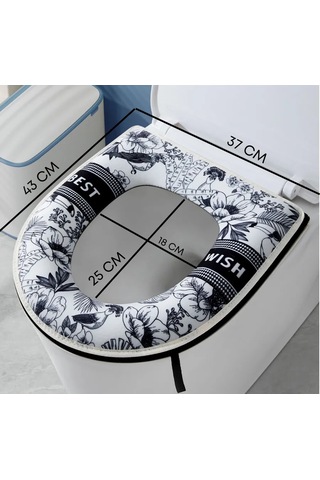 Shalabelle Tuvalet İçin Yumuşak Oturma Kılıfı 439580178 Beyaz