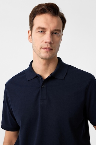 Süvari Lacivert Regular Armürlü Polo Yaka Tişört-37374 Lacivert