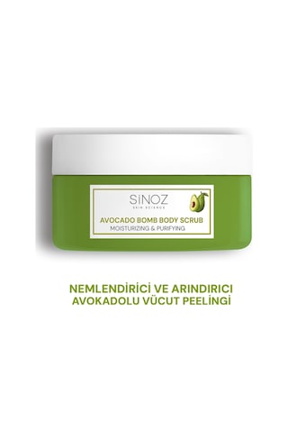 Sinoz Avokado Bomb Nemlendirici Ve Arındırıcı Vücut Peeling 300 G
