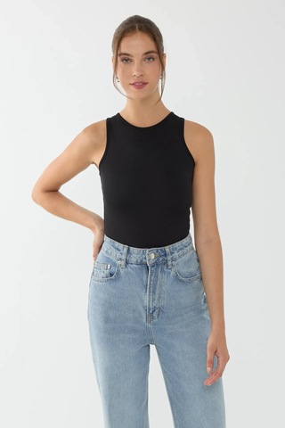 Hiccup Basic Bisiklet Yaka Body Siyah