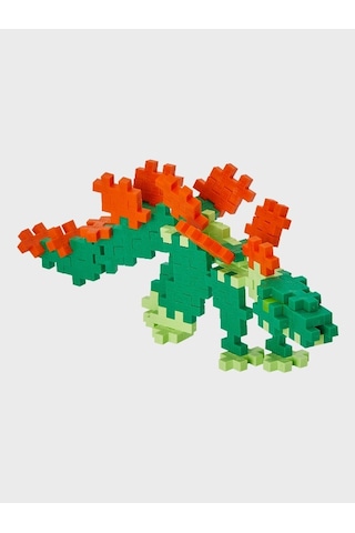 Plus - Plus Minecraft Temalı Silindir Kutuda Stegosaurus Lego Yapı Oyuncağı 100 Parça 4093