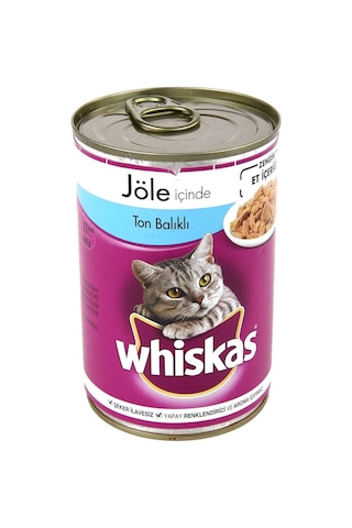 Whiskas Ton Balıklı Konserve Yetişkin Kedi Maması 12 x 400 G