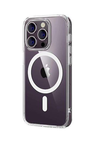 Newface - 98 - Apple iPhone Uyumlu 16 Pro Max Combo Sert Şeffaf Magsafe Kapak - Csmo-tex - - Şeffaf