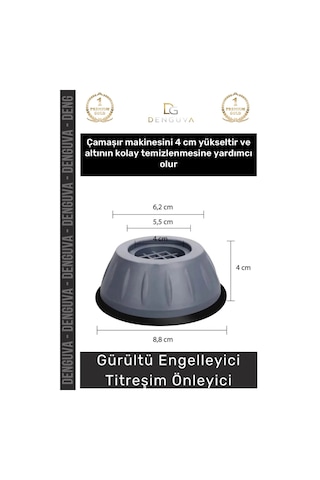 Eşyapedi Çamaşır Bulaşık Kurutma Buzdolabı Anti Titreşim Ses Gürültü Emici Yükseltici Makinesi 4 Ad