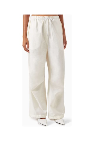 Acne Studios Relaxed Drawstring Pantolon - %63 Pamuk %37 Keten Karışımı Rahat Ve Şık Beyaz
