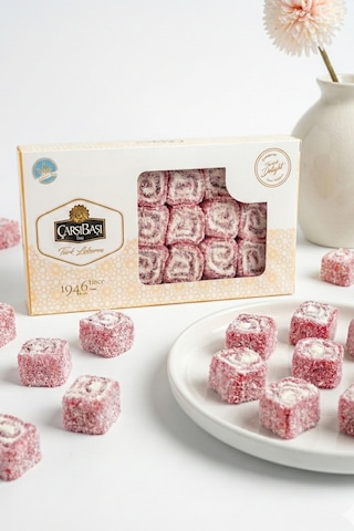 Glutensiz Çilekli Sarma Lokum 900 Gram