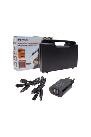 Magicvoice Mv-19593 Uhf Kablosuz Mikrofon Ve Amfi Aksesuar Set