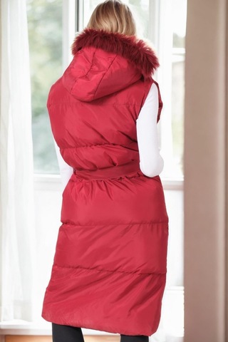 Z8744 Dewberry Bayan Yelek-bordo Bordo