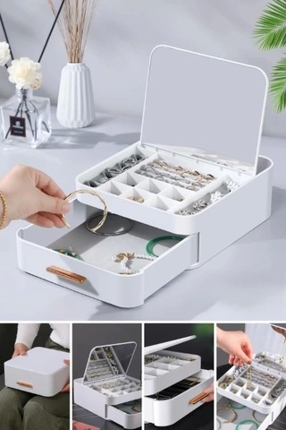 Aynalı Takı Organizeri Renkli