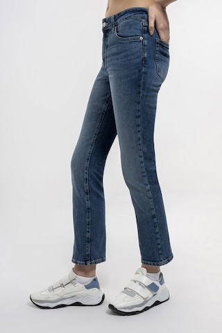 Loft Mom Slim Fit Kadın Pantolon Lf2036263 Mavi