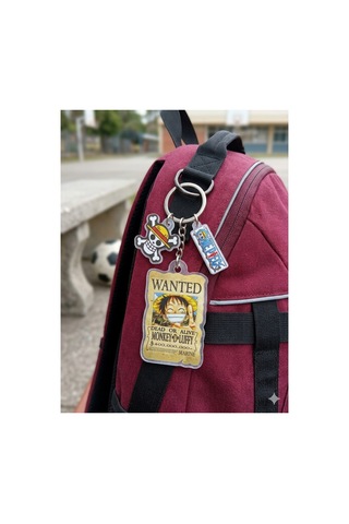 Owl Bag One Piece Wanted Serisi Luffy Desenli Acrylic Anahtarlık Çanta Süsü Mıx