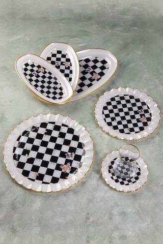 Jasper 27 Parça Dama Desenli Kahvaltı Set Zamansız Şıklık Diğer