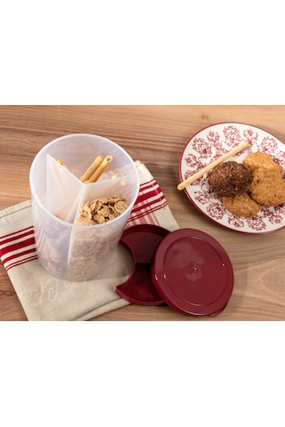 Madame Coco Wesley 3 Bölmeli Erzak Kabı 1ksakl030112,5x13x18cm-carmen Kırmızı