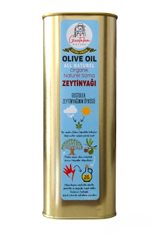 Gustolea Nature Organik Bebek Soğuk Sıkım Naturel Sızma Zeytinyağı 1 L