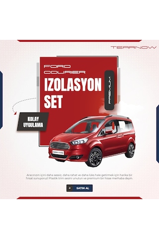 Ford Courier 2014-2024 Trim Ses Önleyici Konfor/izolasyon Set -