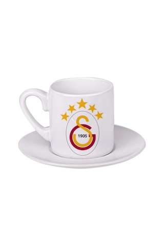 Galatasaray Türk Kahvesi Fincanı Beyaz