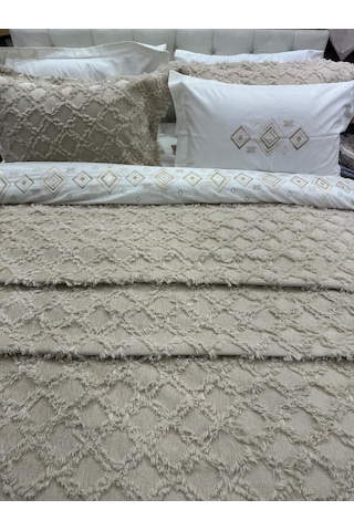 Çapaev Harem Yatak Örtüsü-bej Bej
