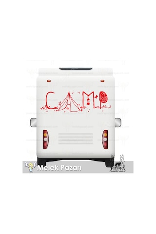 120 X 40 cm - Kamp Doğa Karavan Sticker
