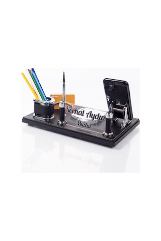 Barselona Ofis Masaüstü İsimlik Seti İş Yeri Masa İsimliği