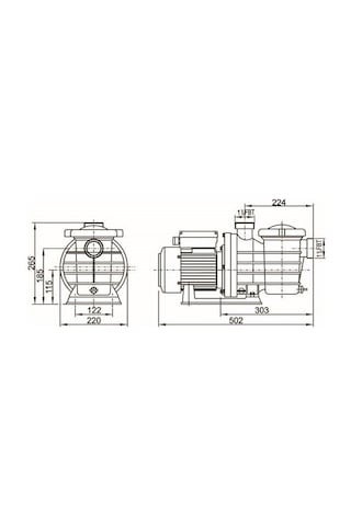 Smp 1.5 Hp Havuz Pompası 380 Volt