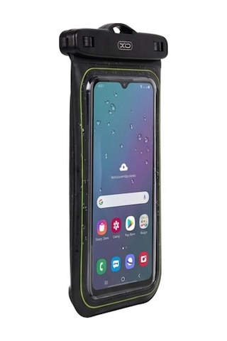 Kt04 Su Geçirmez Cep Telefonu Kılıfı Ve Boyun Askısı - Siyah Ipx8 Pvc Sünger