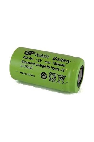 GP 75AAH 750 mAh 2/3AA Ni-MH Şarj Edilebilir Pil