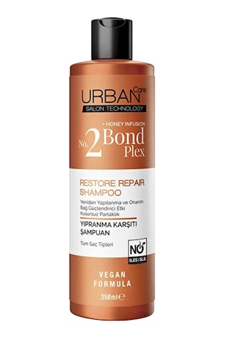 2 Adet Urban Care No.2 Bond Plex Yıpranma Karşıtı Saç Bakım Şampuanı 350 Ml