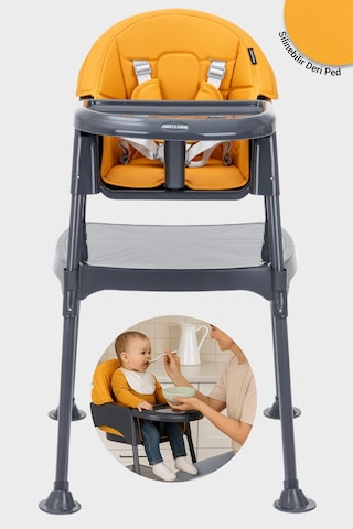 Wellgro Growup Çalışma Masalı Mama Sandalyesi, Taba