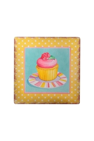 Bay Decotown Duvar Panosu 40 40 Cup Cake Muffin Motifli Duvar Süsü Najmaddin Standart