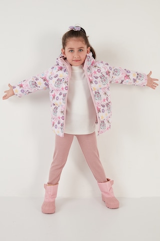 Lela Ekstra Dolgulu Içi Yumuşak Polarlı Kapüşonlu Şişme Kız Çocuk Mont 5763001 Açık Pembe