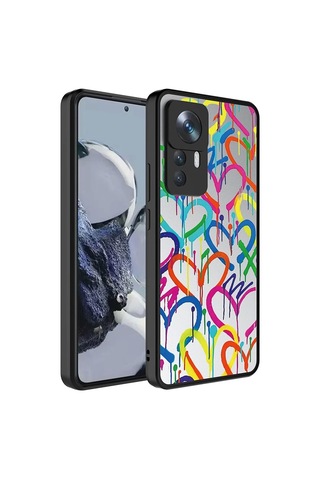 Xiaomi Mi 12t Pro Kılıf Aynalı Desenli Kamera Korumalı Parlak Zore Mirror Kapak