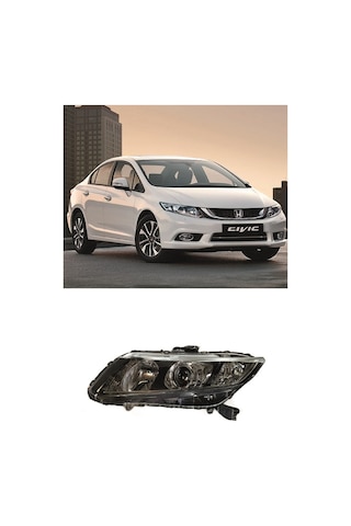 Honda Cıvıc Fb7 Sağ-sol Far Lambası Xenonlu Motorlu 2012-2015