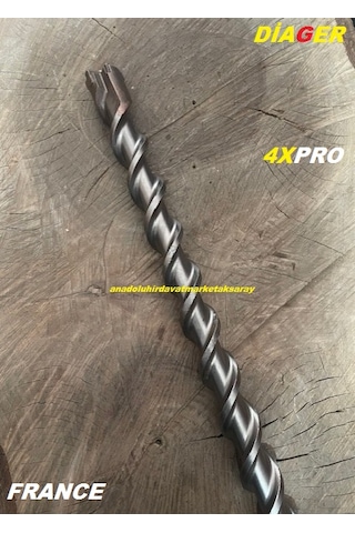 Diager 4x Sds Max 18mm Beton Delme Ucu Kaya Delme Ucu Taş Delme Ucu 18 1000mm Uzun Uç